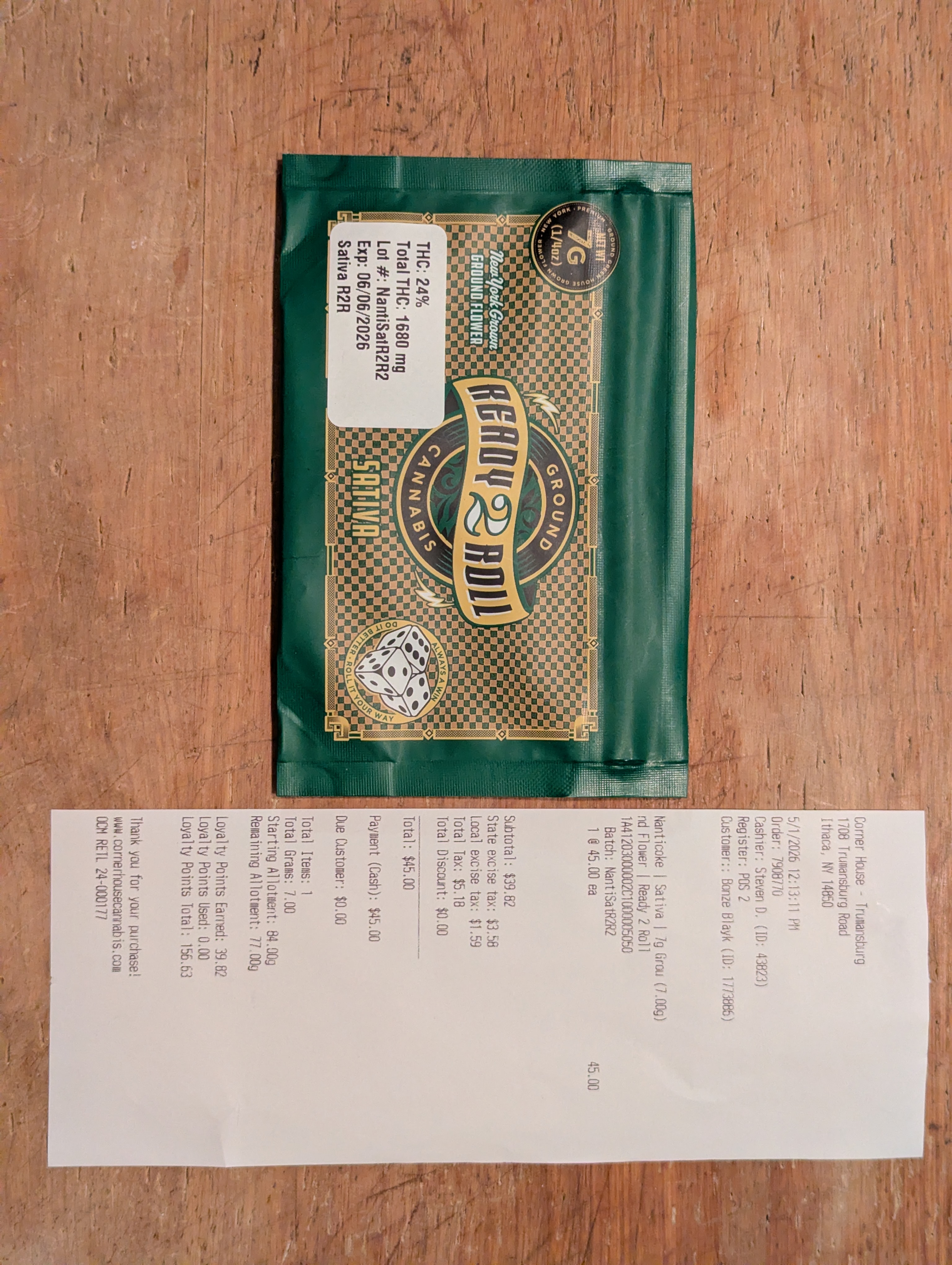 ./2026-05-01 - PXL_20260504_042021631 - MMJ The Corner House - Nanticoke Ground Sativa - 1 x 7 gm - $45.00.jpg